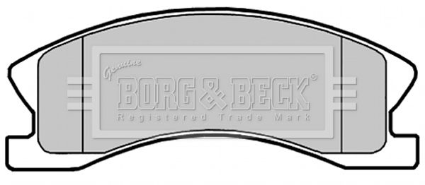 BORG & BECK Piduriklotsi komplekt,ketaspidur BBP2148